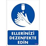 Pvc Levha quot;Ellerinizi Dezenfekte Edinquot; 25*35 cm