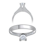 0,30 Karat Pırlanta Tektaş Yüzük