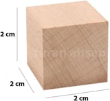 turanahşap(37) turanahşap Ahşap küp 2x2x2 cm 100 adet ham ahşap