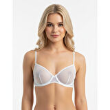 Kadın Tül Transparan Balenli Sütyen BB2055