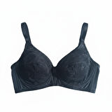 Kadın Minimizer Desteksiz Toparlayacı Balensiz Siyah Renk Sütyen BB2090