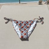 Kadın Plaj Giyim Desenli İpli Bikini Alt BB2583