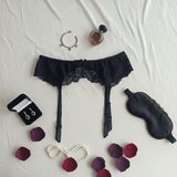 Kadın İç Giyim Siyah Renk Jartiyer BB2731