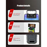 Bluetooth Hoparlör Kablosuz Hoparlör Sd Kart Aux Usb Girişli Hoparlör Ses Bombası Speaker Haporlör RGB Işıklı Taşınabilir Bluetooth Hoparlör – Güçlü Ses, Renkli Işık