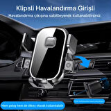 Coofbe Airwent Ultra Güçlü 360 Döner Klipsli Havalandırma Araç İçi Telefon Tutucu Araç Tutucu 