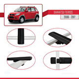 Daihatsu Terios 2 (J200) 2006-2017 Arası ile Uyumlu BASIC Model Ara Atkı Tavan Barı Siyah 3 Adet