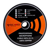MAGICVOICE MİKROFON KABLOSU MONO 1.KALİTE 100 METRE MOR