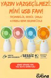 4'lü Şarjlı Mini El Fanı Ve Masa Fanı Soğutucu Pervane Taşınabilir USB Şarj Edilebilir