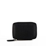 Hakiki Deri Fermuarlı Unisex Mini Cüzdan, El Yapımı, Hediye