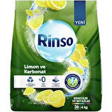 Rinso Limon ve Karbonat 4 kg Renkiler ve Beyazlar Toz Deterjan x 2 Adet