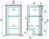 Vitrifrigo Donduruculu buzdolabı. Model DP2600iX OCX2 170 Litre