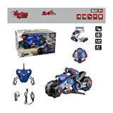 Uzaktan Kumandalı Full Fonksiyon 2.4G Şarjlı 1:10 Drift Motosiklet