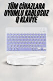 Android ve İOS Uyumlu Bluetooth Kablosuz Türkçe Q Klavye Renkli