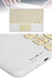 Bluetooth Touchpad Klavye 10.9 inch Kablosuz Wifi Q Klavye Slim
