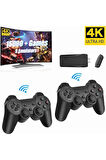 Retro Game Stick Çift Kol Kablosuz Atari Oyun Konsolu 2.4g Uyumlu
