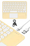 Android ve İOS Uyumlu Bluetooth Klavye Touchpad Slim Kablosuz Wifi Q Klavye