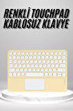 Touchpad Uyumlu Bluetooth Klavye Slim Kablosuz Wifi Q Klavye