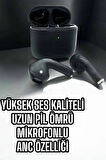 Bluetooth Kulaklık Yeni Nesil Pro Sensörlü Mikrofon Çağrı Cevaplama