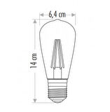 BUĞZ CATA CT 4353 8W Rustik Led Ampul 3200K Günışığı E27 Duy