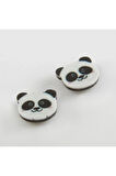 BUĞZ Panda Mıknatıslı Plastik Çocuk Küpesi