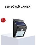 BUĞZ Solar Güneş Enerjili Hareket Sensörlü 4 Taraflı Bahçe Lambası – IP65 Su Geçirmez, 100 LED