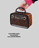 BUĞZ Bluetooth Bağlantılı Taşınabilir Hoparlör – FM/AM Radyo Özellikli, Şarj Edilebilir Batarya, 1 kg