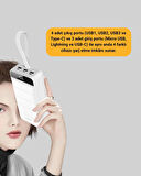 BUĞZ Lightning ve Type-C Girişli 50000mAh Powerbank
