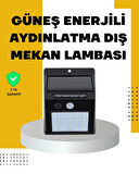 BUĞZ 144 LED'li Geniş Aydınlatma Alanına Sahip Güneş Enerjili Güvenlik Lambası