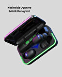 BUĞZ E10 Kablosuz Bluetooth Kulaklık – 3D Ses, Powerbank Şarj Kutusu
