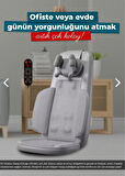 Masaj Koltuğu Minderi Isıtmalı, Titreşimli, Sırt, Bel Ve Omuz Ofis Masaj Cihazı