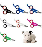 Mini Çelik Uçlu Kedi Köpek Tavşan Evcil Hayvan Tırnak Makası Pati Bakım Aleti Ergonomik Kaymaz Sap