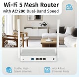 Explorer AC1200 Wi-Fi Mesh Ebeveyn Kontrol Fiber VPN Router Menzil Genişletici Access Point 4x100Mbit/s KN-1613