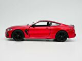Kinsmart BMW M8 Diecast Metal Çek Bırak Araba 1:34 Ölçek Kırmızı