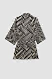 DeFacto Desenli Pamuklu Kimono-Fall in Love D0453AX24SMBK27