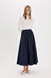 DeFacto A Kesim Basic Düz Poplin Maxi Tesettür Etek E4369AX25SPNV28