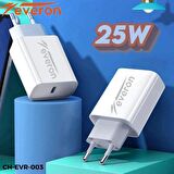 Everon 25W Hızlı Şarj Cihazı TypeC Girişli EVR003