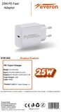Everon 25W Hızlı Şarj Cihazı TypeC Girişli EVR003