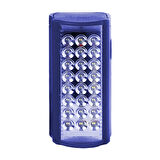 Powermaster PM-21980 24 Ledli Şarjlı Çok Fonksiyonlu Güçlü Işıldak PowerBank Özellikli 6V4A Akülü 