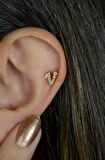 V Harfi Piercing Helix Kıkırdak Lob Tragus