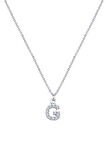 Kadın Taşlı G Harfi Kolye | undefined