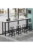 Barnet Mutfak Adası - Bar Masası Ve 4 Adet Bar Taburesi