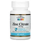 21st Century Zinc Citrate 50 mg 60 Tablets