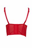 DeFacto Fall in Love Dantelli Dolgulu Kırmızı Bra D6410AX24WNRD59
