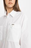 DeFacto Relax Fit Poplin Uzun Kollu Gömlek Tunik C7825AX24SMWT36