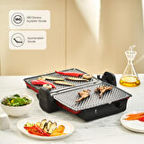 Karaca Crust Grill Toast Izgara ve Tost Makinesi 6 Dilim Kırmızı
