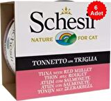 Schesir Ton Balıklı ve Barbunya Kedi Konservesi 70 Gr X 6 Adet