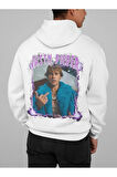 Tasarım Justin Bieber Baskılı Unisex Oversize Şarkıcı Hoodie