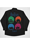 The Beatles 1967 Müzik Grubu Baskılı Unisex Cepli Gömlek
