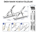 Alüminyum Ayarlanabilir Notebook Stant Macbook Laptop Standı
