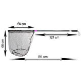 Captain 6783 Kepçe Tek Parça 120cm Alüminyum Saplı 70x60cm  Rubber Tor